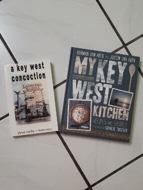 Like new "Key West" book combo (2), cookbook is signed